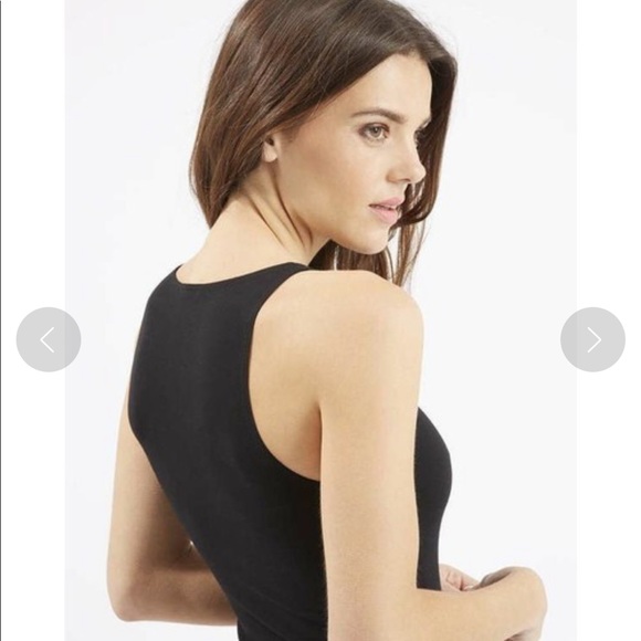 TOPSHOP Black High-Neck Bodysuit Size 8 - Picture 4 of 5